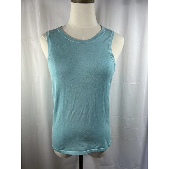 Lilly Pulitzer Tops - Lilly Pulitzer Silk and spandex turquoise blue tank size Medium